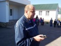 Беседу с учениками проводит С.В. Фоменко