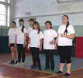 Волейбольная команда девушек Нижнепоповской школы