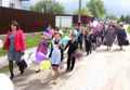 9 мая 2015г. Колонна Нижнепоповской школы по пути на митинг