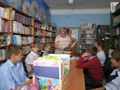 Экскурсия в библиотеку 5 класса Нижнепоповской школы. Библиотекарь В.Н. Бескровная