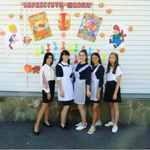 День знаний 2020 в Нижнепоповской школе. Будущие выпускницы