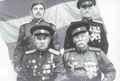 Члены первого юртового правления_ внизу Б.И. Быков и С.А. Гуреев. Вверху слева - А.Н. Пичкур