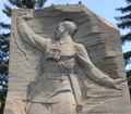 Скульптура на Аллее боевой славы в городе Запорожье