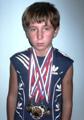 Данил Дерябин, 5 класс со своими спортивными трофеями