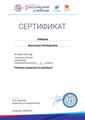 Сертификат  за участие в вебинаре от корпорации "Российский учебник",  29 января 2019г