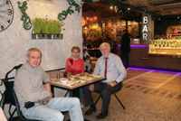 В кафе "Грабли" на Арбате. Максим Владимирович, Алла Павловна и Владимир Петрович Лях. 26.05.2025г В кафе "Грабли" на Арбате. Максим Владимирович, Алла Павловна и Владимир Петрович Лях. 26.05.2025г
